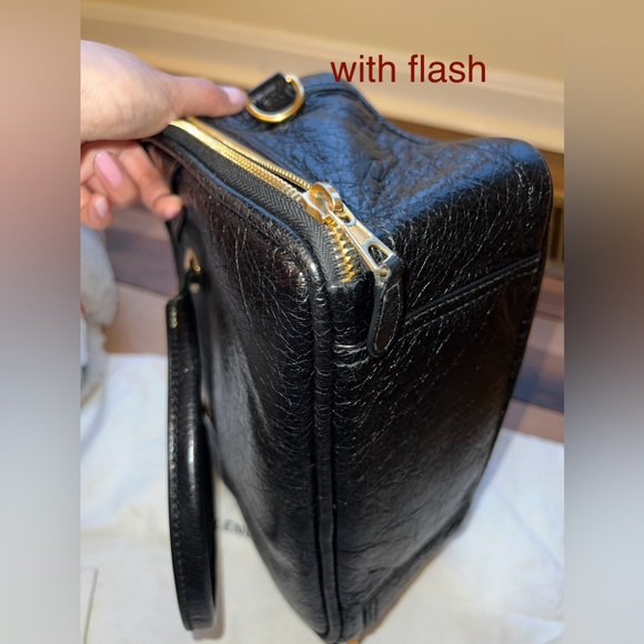 BALENCIAGA Leather Blanket Square Bag - Picture 7 of 16